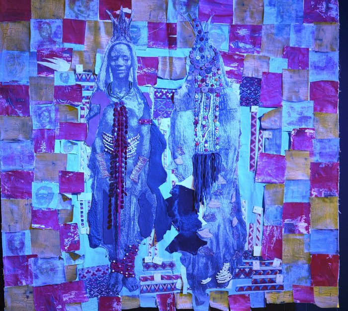 Vitjitua Ndjiharine visualisiert Namibias Kolonialgeschichte. Vitjitua Ndjiharine visualisiert Namibias Kolonialgeschichte.