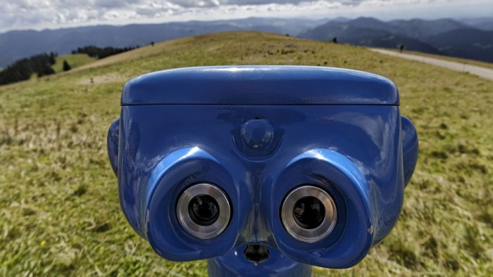 Auf dem Belchen: noch keine Windkraft, so weit das Auge reicht. Foto: Joachim E. Röttgers