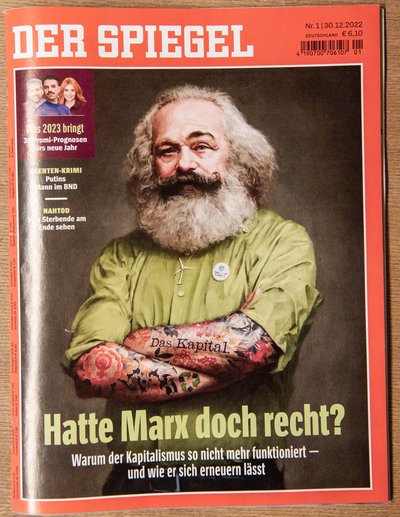 "Spiegel"-Titelmodel Karl Marx. Foto: Jens Volle