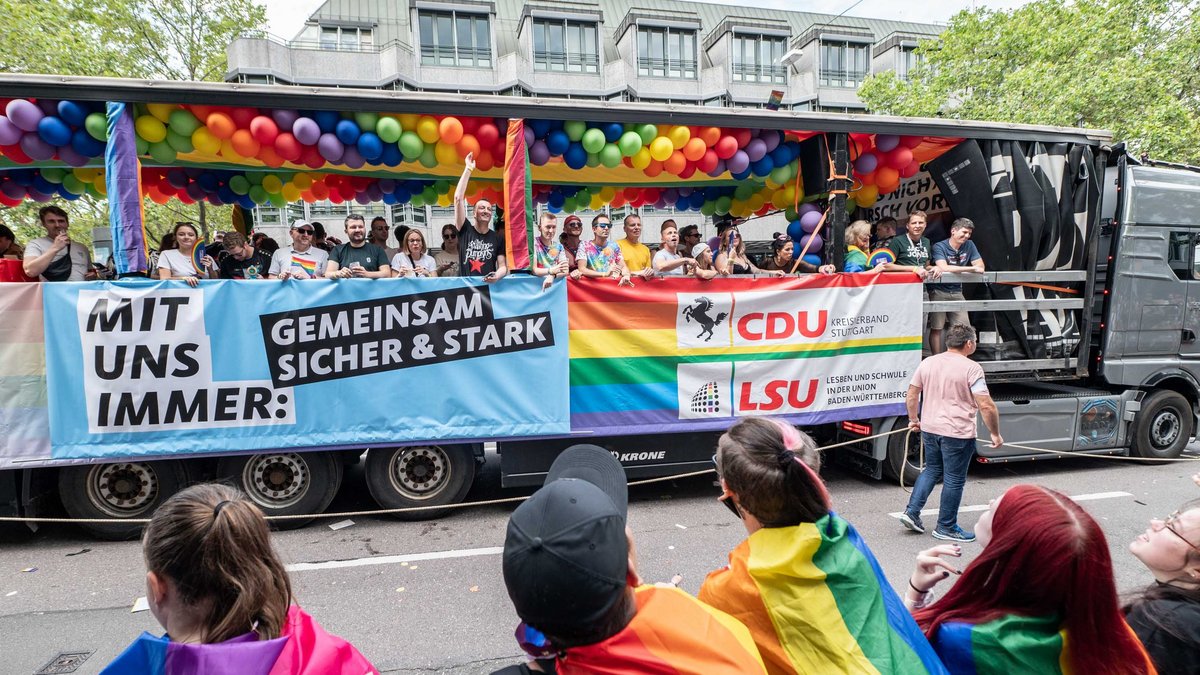 Umstrittene Teilnahme: Manche störten sich an der CDU auf dem CSD.