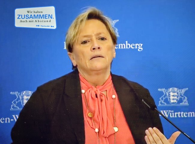 Ministerin Susanne Eisenmann: Pluspunkte für Fleiß.