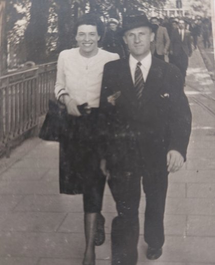 Denise Grezel und Carl Oster 1940 in Toulouse. Foto: Rosemarie Oster-Grellety
