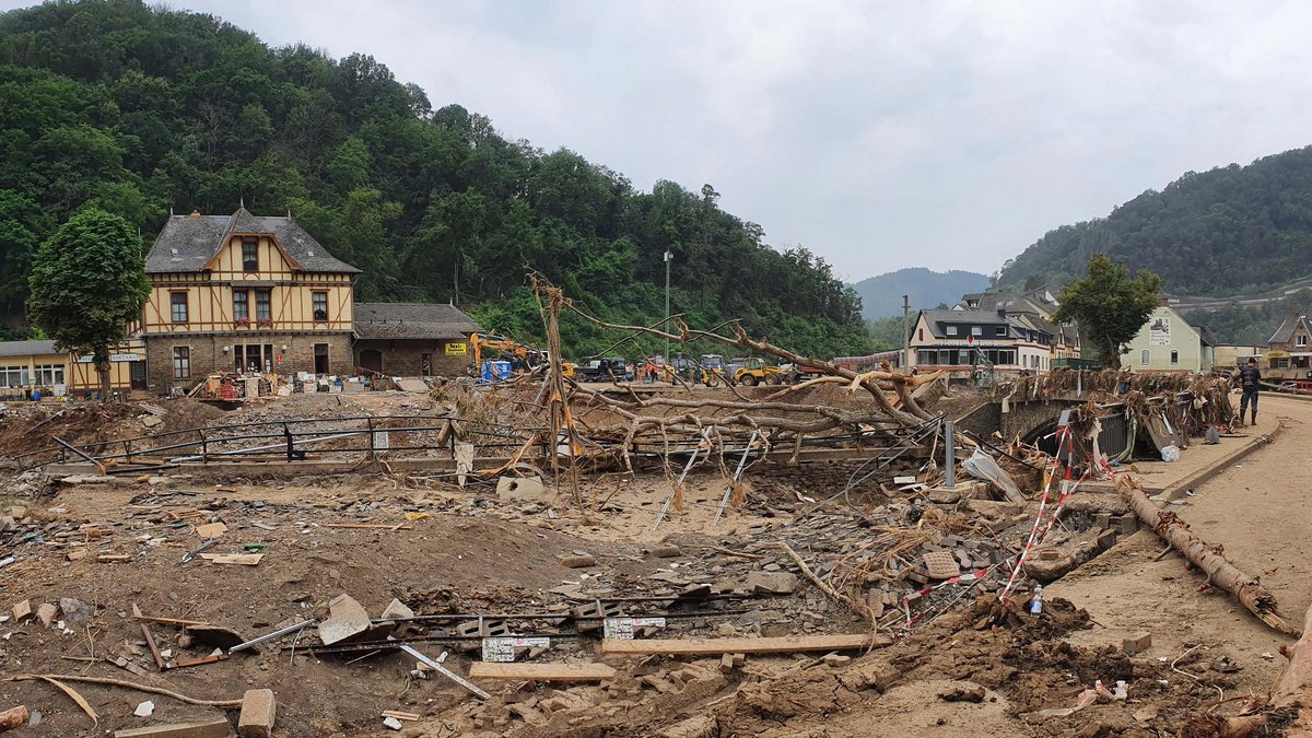 Altenahr im Ahrtal am 24. Juli 2021, acht Tage nach der Flut. Foto: Bettina Vier, CC BY-SA 4.0