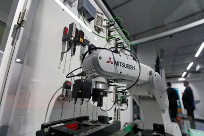 Ganz schön clever: Voll automatisierter Roboterarm. 