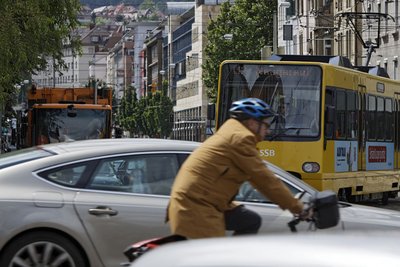 Ganz alltäglich: Stuttgarter Verkehrsgewühl.
