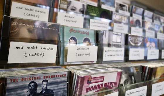 Gesehen im Wühli – auch manche Mukke ist slow, schwäbisch: dranfonzlig.