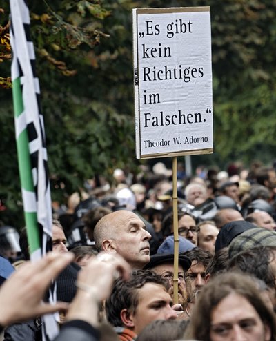 Volker Lösch am "Schwarzen Donnerstag" 2010. Foto: Joachim E. Röttgers