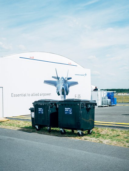 Pavillon von Lockheed Martin bei der ILA 2022, Berlin.