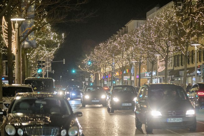 Weihnachtsbeleuchtung, hier in der Ludwigsburger Wilhelmstraße, steht nicht im Fokus.