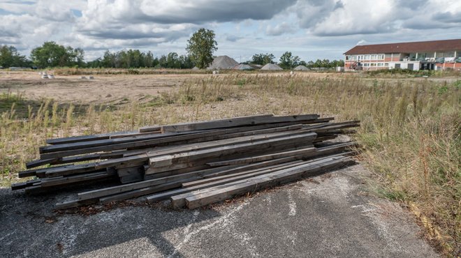 Freie Sicht über das still daliegende C-Areal. Foto: Jens Volle