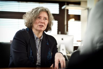 Kerstin Krieglstein erzählt. Eigentlich macht sie lieber, sagt sie.