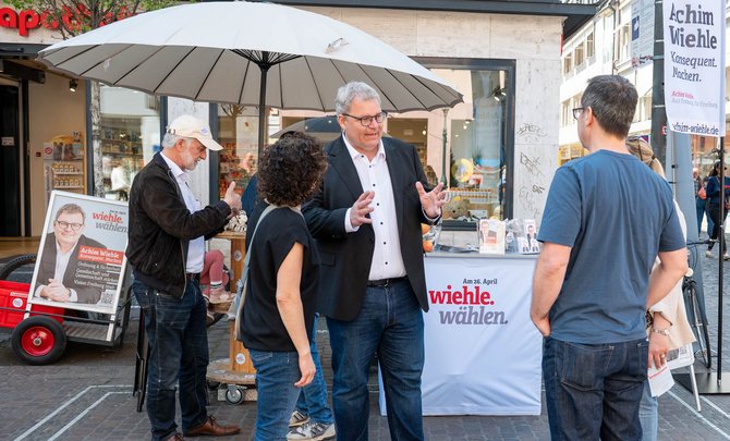 Kandidat der Konservativen: Achim Wiehle, parteilos, Unternehmer.