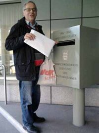 Dieter Reicherter wirft Klage Nummer 2 ein. Foto: Kontext