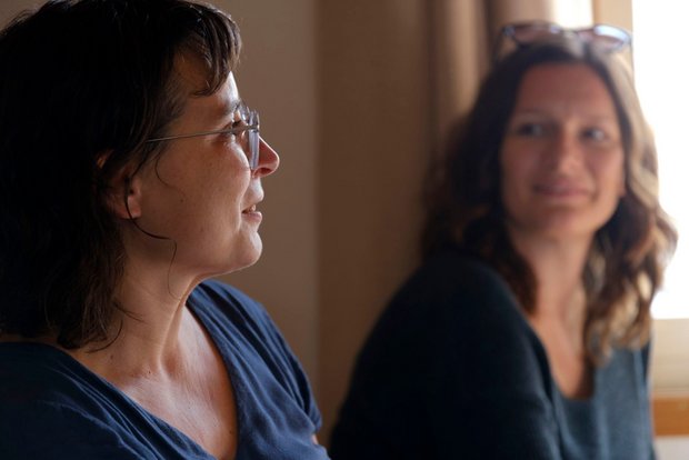 Martina Grohmann (links) freut sich auf die vielen kämpferischen Esslingerinnen.