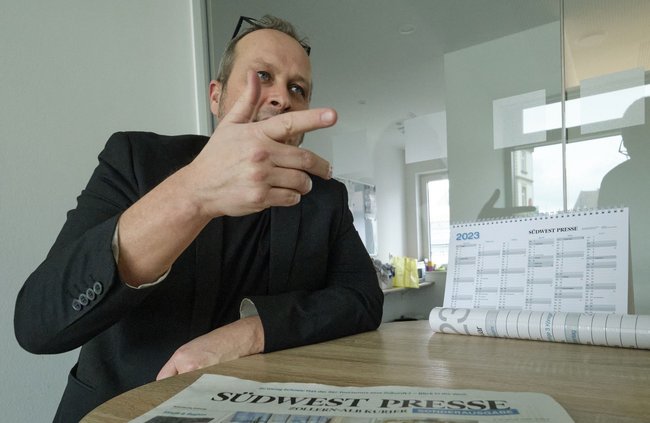Hat keine To-do-Liste der Schmerzen: Matthias Stelzer, "Südwestpresse"-Regionalchef. Foto: Joachim E. Röttgers