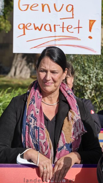 Wieder nix: Anja Reinalter, Vorsitzende des Landesfrauenrats. Foto: Joachim E. Röttgers