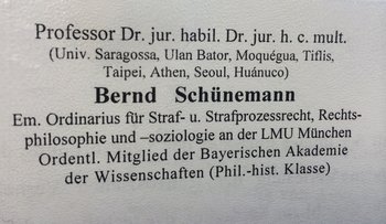 Braucht viel Platz: Briefkopf von Bernd Schünemann. Foto: privat