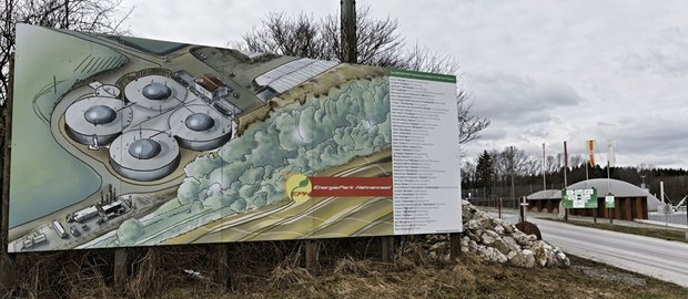 Die Biogas-Anlage, ein Firmengeflecht von elf Einzelunternehmen.