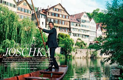 "Der neue Joschka" in Vanity-Fair. Screenshot