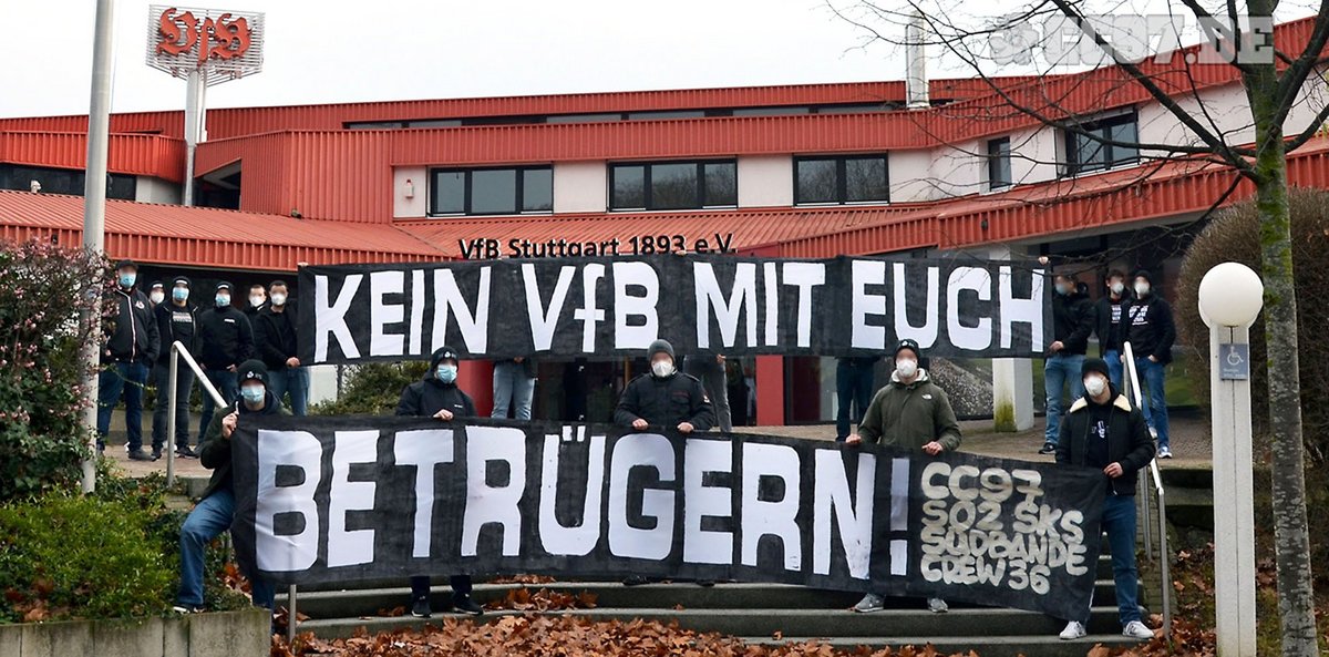 Klare Ansage vom Commando Cannstatt. Fotos: CC97