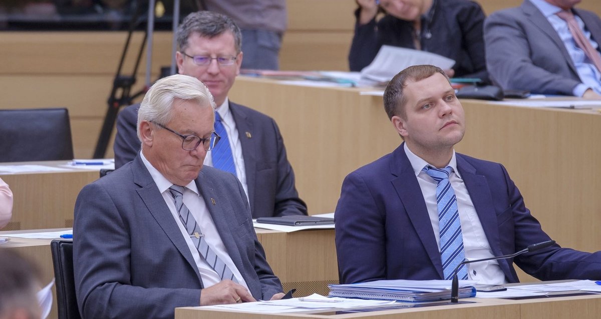 Der neue und der alte AfD-Fraktionschef im Landtag: Bernd Gögel (links) und Anton Baron. Foto: Joachim E. Röttgers 