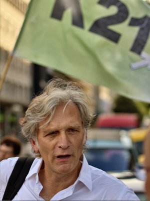 Walter Sittler – Montagsdemonstrant. Foto: Martin Storz