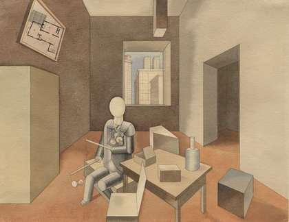 George Grosz: "Der Diabolospieler", 1920, Privatsammlung, The Estate of George Grosz, Princeton, N. J./VG Bild-Kunst, Bonn 2016.