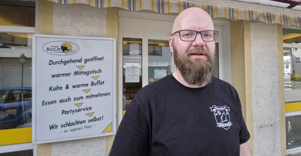 "Stinknormal und kein bissle rechts": Metzger Buck kommt mit dem AfD-Bürgermeister gut aus. 