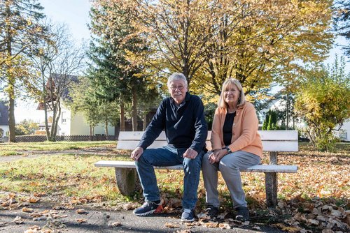 Lore und Willy Binder kämpfen für den kleinen Park. 