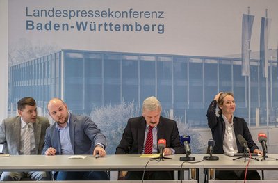 AfD-KandidatInnen-Präsentation für die Bundestagswahl.