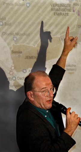 Journalist Zumach sitzt im Beirat des BIB, Bündnis zur Beendigung der israelischen Besatzung. Foto: Joachim E. Röttgers