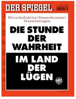 Titeln für die Agenda 2010, Spiegel-Ausgabe Nummer 21, 2003. 