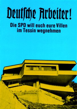 Die Villen sind sicher. Klaus Staeck, 1972.