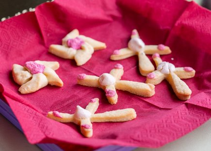 Windradkekse versüßen die Probe.