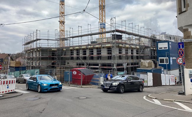 Die Kronenhöfe mit Wohnungsbau für "gehobene Einkommensschichten". Foto: Kontext