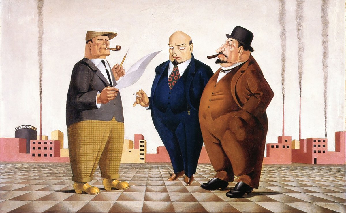 Georg Scholz: Von kommenden Dingen, 1922. Foto: bpk, Neue Galerie New York, Art Resource NY, gemeinfrei