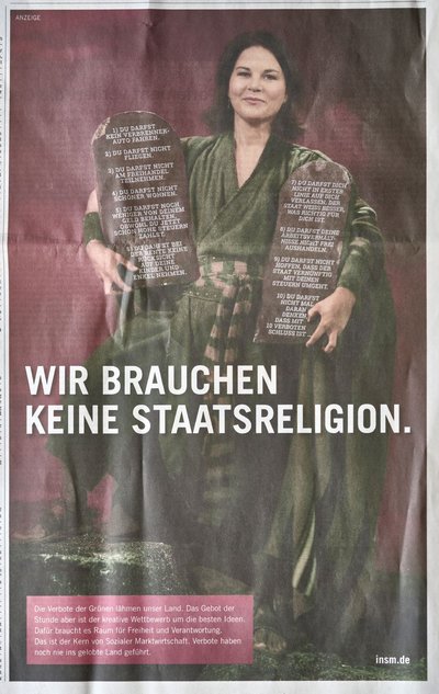 Die INSM-Anzeige am 11. Juni in der "Süddeutschen Zeitung", die nix Verwerfliches daran findet.