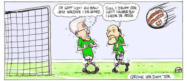 So viele gute Gründe, so viele vergebene Chancen. Karikatur: Oliver Stenzel, 2012. 