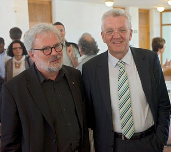 Ohne Frühwarnsystem: Amtschef im Staatsministerium, Murawski, mit Chef. Foto: Joachim E. Röttgers