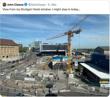 Cleeses Tweet. Screenshot: Twitter