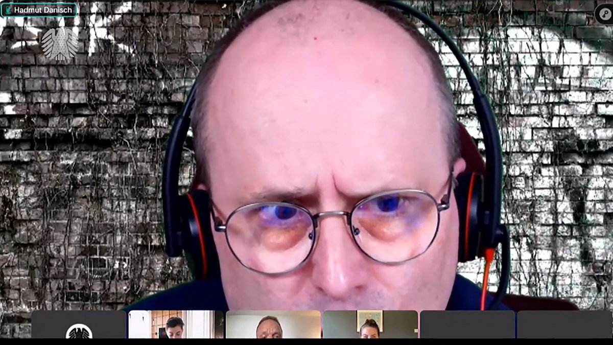 Hadmut Danisch bei einer Onlinesitzung des Rechtsausschusses des Deutschen Bundestags. Screenshot: privat Hadmut Danisch bei einer Onlinesitzung des Rechtsausschusses des Deutschen Bundestags. Screenshot: privat