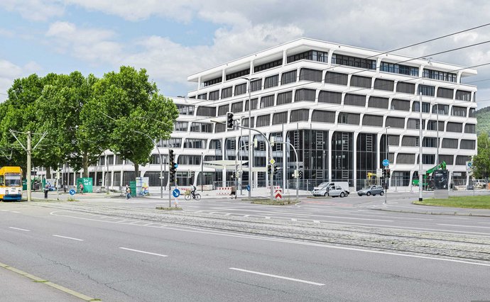 Nicht aus Holz gebaut: der Sitz des Konzerns. Foto: Heidelberg Materials/Thilo Ross