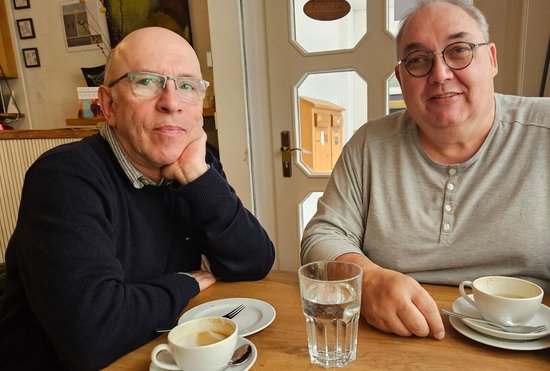 Franz-Dieter Weitz (l.) und Thomas Lippert vom Bündnis Pro Gäubahn. Foto: privat