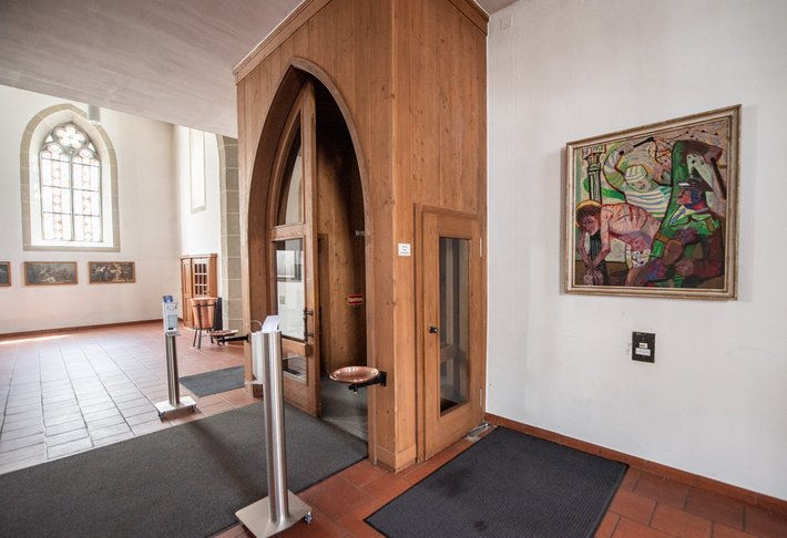 Das "Ecce homo" von Otto Dix hat die Stadtpfarrkirche Sankt Johannes der Kinzelmann-Stiftung zu verdanken. Dix, der 1936 an den Bodensee zog, war mehrfach in der Fähre ausgestellt.