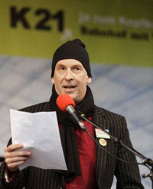 Engagierter S-21-Gegner: Volker Lösch, 2011.