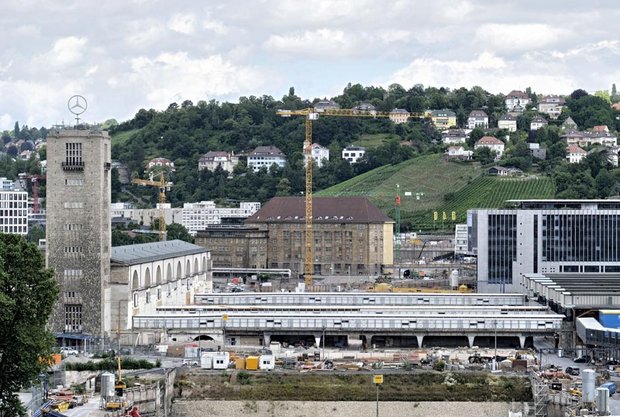 Großes Loch: die Baustelle.