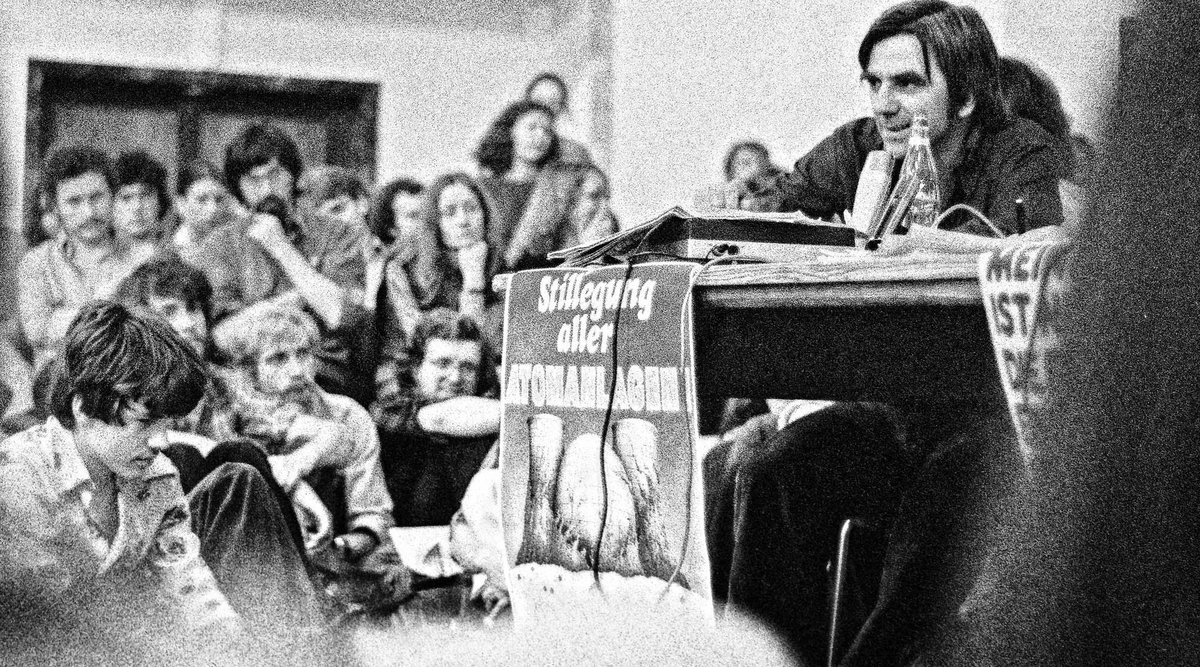 1979 bei der ersten Europawahl neu auf der politischen Bühne: die Grünen, die sich als Bundespartei dann 1980 in Karlsruhe gründeten – ein Sammelbecken der Anti-AKW-Bewegung. Foto: Martin Storz