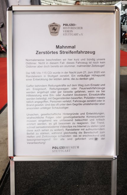 Erklärtafel bei den "Retro Classics". Foto: Julian Rettig Erklärtafel bei den "Retro Classics". Foto: Julian Rettig