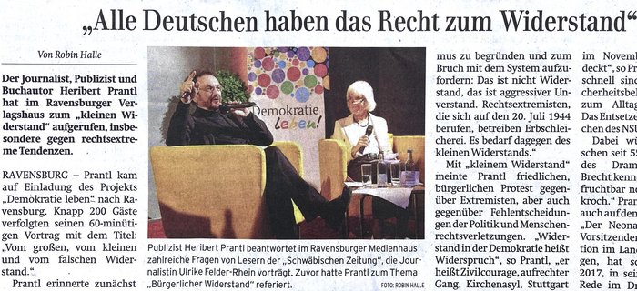 Kein Wort über Prantls Kritik an der SchwäZ im Nachbericht derselben. Foto: Kontext