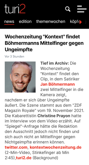 Ach was. Meldung beim Branchendienst Turi2 vom 30. Juni 2023. Screenshot. 